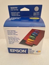GENUINE OEM EPSON S020191 GENUINE Color Inkjet Single Unit Cartridge EXPIRED picture