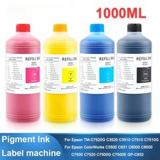 4color/set 1000ML Refill Bottle Ink for EPSON ColorWorks C3500 C7500  Printer picture