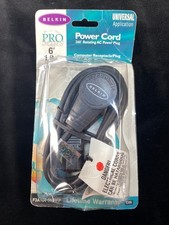 NOS Belkin PRO Series Power Cord 360 Rotating AC Power Plug to 3-Prong NIB picture