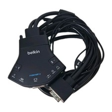 Open Box Belkin Secure Flip 2-Port DVI-D Single-Link KVM with Audio F1DN102F-3 picture