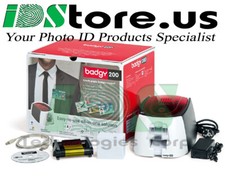 NEW Evolis Badgy200 Single-Sided ID Card Printer - B22U0000RS picture