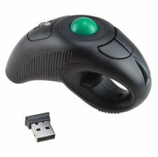 USB Wireless PC Laptop Finger HandHeld Trackball Mouse Mice picture