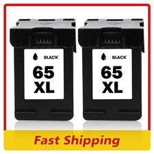 2x 65XL Black Ink Cartridges for HP DeskJet 2600 2620 2622 2630 2632 2636 2652 picture