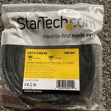 StarTech CAT 6 cable with Snagless RJ45 Connectors 2.4m 8ft Black picture