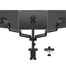 MOUNTUP Triple Monitor Mount for 17-32 inch Screens, Full Triple, Black picture