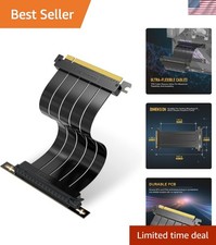 PCIe Gen 4 x16 Riser Cable,GPU Extension, Straight, 20cm picture