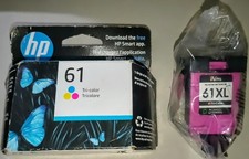 1x HP 61 Ink Cartridge CH562WN 1x Compatible 61XL Ink Tri-Color Cartridge SEALED picture