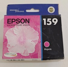 Genuine OEM Epson 159 Magenta Cartridge C13T159320 for R2000 SEALED Exp 09/2016 picture