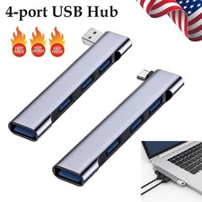 2pcs USB C to USB Hub 4 Ports, Multiport Adapter, USB 3.0 Port Type C Docking US picture
