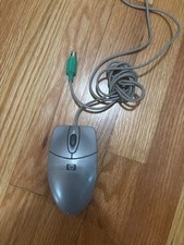 HP Wired Scrolling Mechanical Ball Mouse PS/2 5185-1212 Silver/3 Button, NOS picture