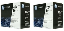 2 NEW Genuine HP Q5942A Toner Cartridge 42A OPEN BAG and NO BOX picture