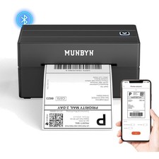 Compact Thermal Label Printer with Bluetooth and 203 DPI - Ideal for Shipping picture