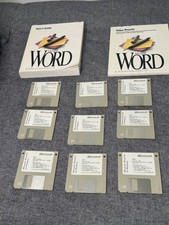 Microsoft Word 6.0 for Windows 3.5” 9-Disk Set TESTED + Manuals picture