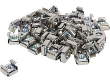 StarTech.com CABCAGENUTS6 50 Pkg M6 Cage Nuts for Server Rack Cabinet picture