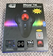 Adesso iMouse T40 Wireless Programmable Ergonomic Trackball Mouse.  picture