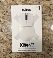 Pulsar Gaming Gears - Xlite v3 Mini Wireless Gaming Mouse, White, Size 1, Used picture