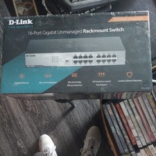 D-Link DGS-1016D 16-Port Gigabit Unmanaged Metal Desktop or Rackmount new Switch picture