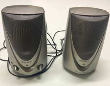 Sony SRS-A27 Wired 2.0 Channel Computer Speakers, Silver/Black picture
