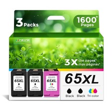 3-Pack 65XL 65 XL Ink Cartridge Replacement for HP Ink 65 HP65 XL HP65XL picture