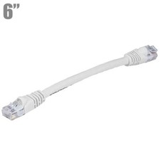 0.5FT Cat5E RJ45 Ethernet LAN Network Patch Cable UTP Copper Wire 24AWG White picture