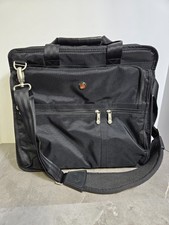 Targus Laptop Bag Black Canvas  Briefcase Messenger Case Fits 14in Laptop picture