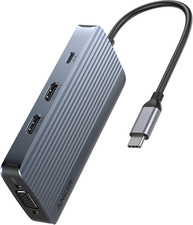 Anker 8-In-1 USB-C Hub, USB C Docking Station Triple Display Multi-Port Dongle w picture