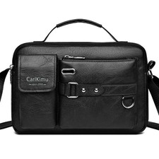 Men's Retro Messenger Bag with Waterproof Design Large Capacity Laptop Briefcase picture