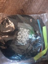 Black 100 Foot FT Ethernet Cable w/ Connectors Cable Clips NEW Cat6 Flat picture