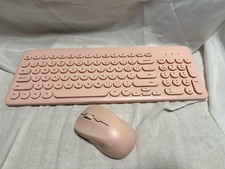 Arcwares Pink Wireless Keyboard And Mouse picture