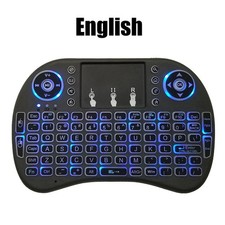 ✔ Mini Keyboard i8 2.4G Air Mouse Wireless with Touchpad, Backlit, Rechargeable picture