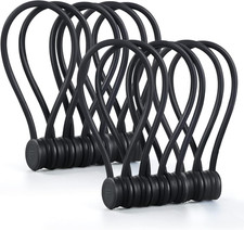 Magnetic Cable Ties – Reusable Silicone Magnetic Cord Organizers for Bundling, F picture