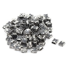100 Pcs Type B  Mini USB 5-Pin Female Jack Port Socket Connector for Smartphone picture
