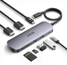Anker Nano Laptop Docking Station Dual Monitor, 8-In-1 USB C Dock with 4K@60Hz H picture