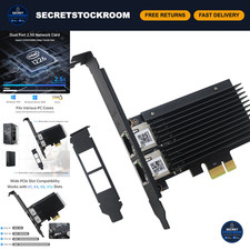 Dual Port 2.5G Network Card PCIe Ethernet Adapter NIC RJ45 for Windows 10/11 picture