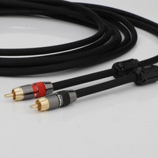 Pair OFC HIFI Audio RCA Cable Gold-plated Plug Power Cable Signal Interconnect picture