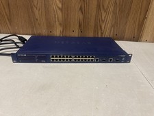 Netgear ProSafe FS728TP 24-Port 10/100 PoE Ethernet Switch w/ SFP Module Turn On picture