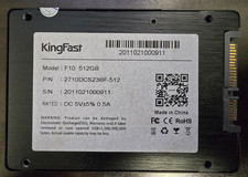 KingFast 512GB SATA III 6Gb/s SSD Solid State Drive 97% Health Tested picture