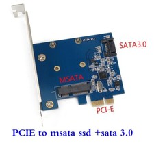 PCI-E to mSATA SSD+SATA3 Combo Expansion Converter Adapter PCIe to SATAIII Card picture