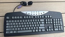 Gateway SK-9920 Multimedia Wired Keyboard PS/2 Port Vintage PC - (Tested Works) picture