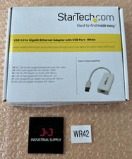 NEW- StarTech.com USB 3.0 to Gigabit Ethernet Adapter NIC w/ USB Port | FASTSHIP picture