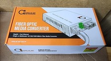 Fiber Optic SFP to SFP Fiber Media Converter 2 x Standard Open 2.5G SFP Slots picture