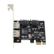 Dual Channel SATA III eSATA PCI-E x1 Card for ASM1061 Chip 6Gb/s High Speed picture