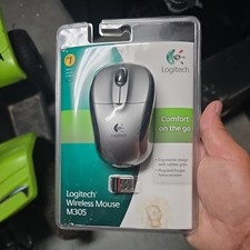Logitech Wireless Optical Mouse M305 - Silver/Black - New Old Stock picture