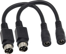 4 P-In DI-N to DC Power Cable4 Pi-N Mini D-In Male to D-C 5521 Cable picture