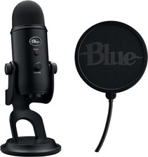 Logitech Blue Yeti USB Microphone Game Streaming Kit Blackout picture