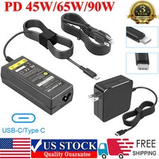PD 45W/65W/90W Universal USB-C Type-C Adapter Laptop Charger Power Supply Cord picture