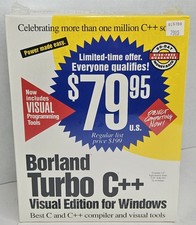Borland Turbo C++ 3.0 3.1 Windows Complete Box Manuals Sealed NOS NIB  picture