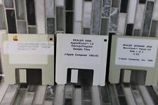 3 Vintage Apple Dealer Employee Floppy Disks from 1980s picture