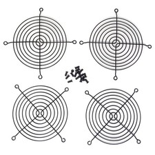 4PCS 120mm Computer Case Fan Grills Guards with Mounting Screws Black picture