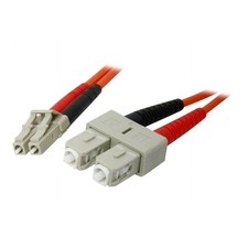Startech FIBLCSC1 1M MULTIMODE FIBER OPTIC CABLE OM1 LC/SC 10G LSZH FIBER CABLE picture